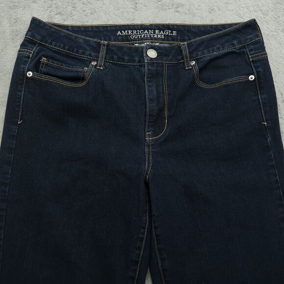 American Eagle Jeans Women's Size 33 Blue High-Rise Skinny Denim 29" Inseam - Picture 14 of 16